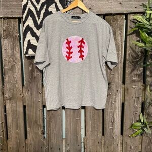 Women’s Baseball Tee- Size Large-L